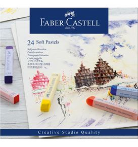 Faber-Castell - Pastels tendres, boîte de 24